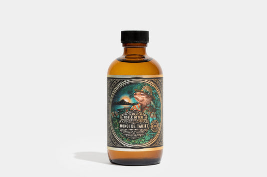 Noble Otter Aftershave "Monoi De Tahiti" with a green tropical decorative label on a white background.