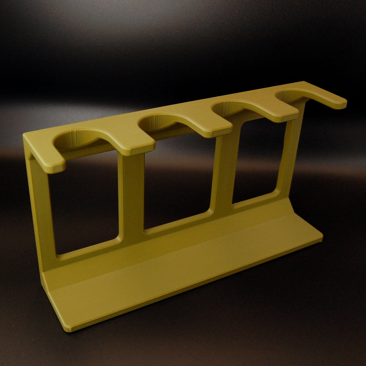 Army Green Shaving Brush stand on a black background.